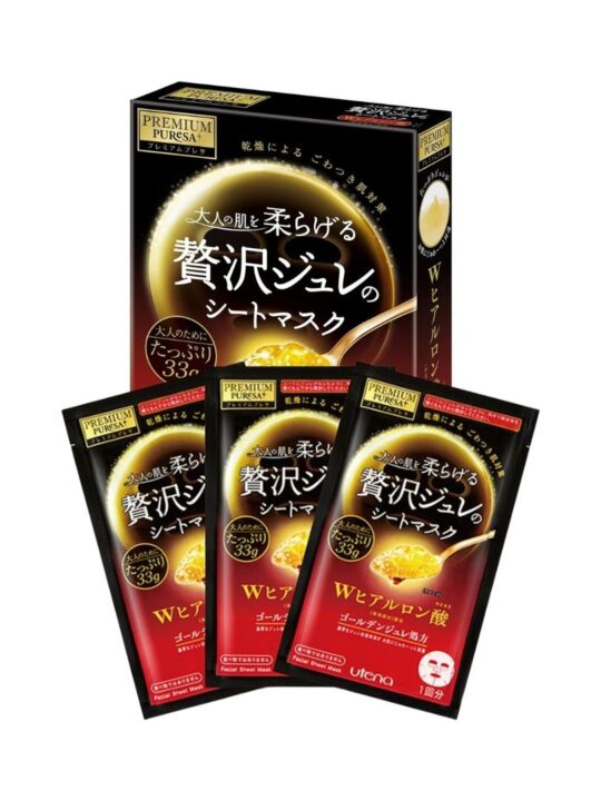 utena Premium Puresa Golden Jelly Mask 3 pcs - Hyaluronic Acid (2)