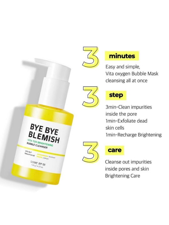 some by mi Bye Bye Blemish Vita Tox Brightening Bubble Cleanser