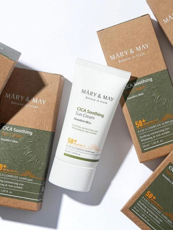 mary & may CICA Soothing Sun Cream SPF50+ PA++++ 50ml