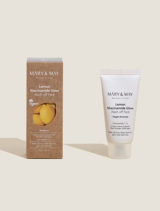 MARY&MAY - Lemon Niacinamide Glow Wash Off Pack - 30g