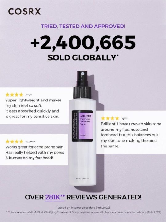 Cosrx AHA_ BHA Clarifying Treatment Toner