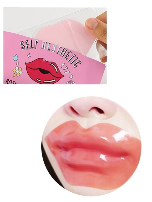 Self aesthetic rose hydrogel lip patcch